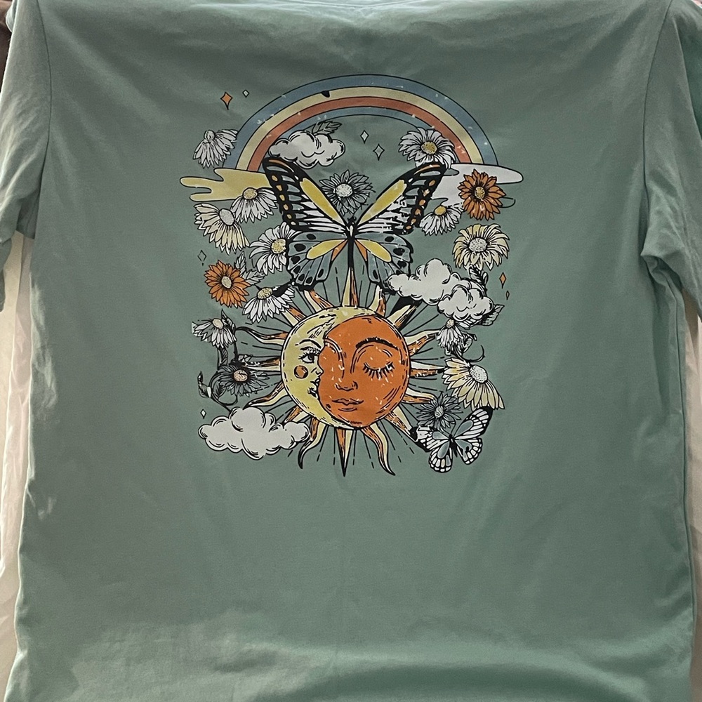 Mint Green Sun/Moon T-Shirt